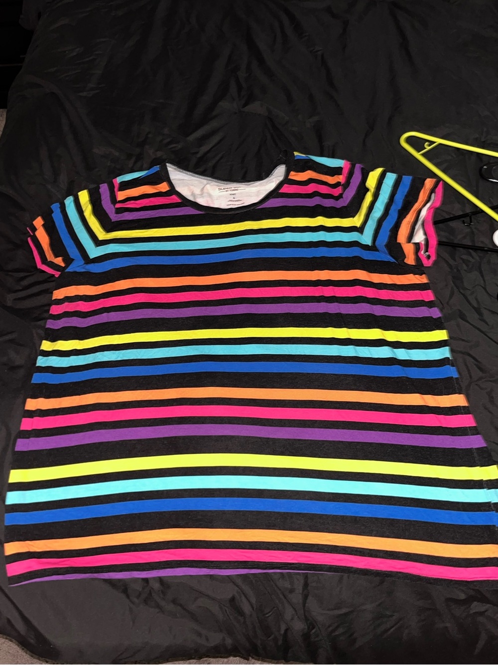 Torrid Women’s Rainbow Striped Short Sleeve Tee - Multicolor
